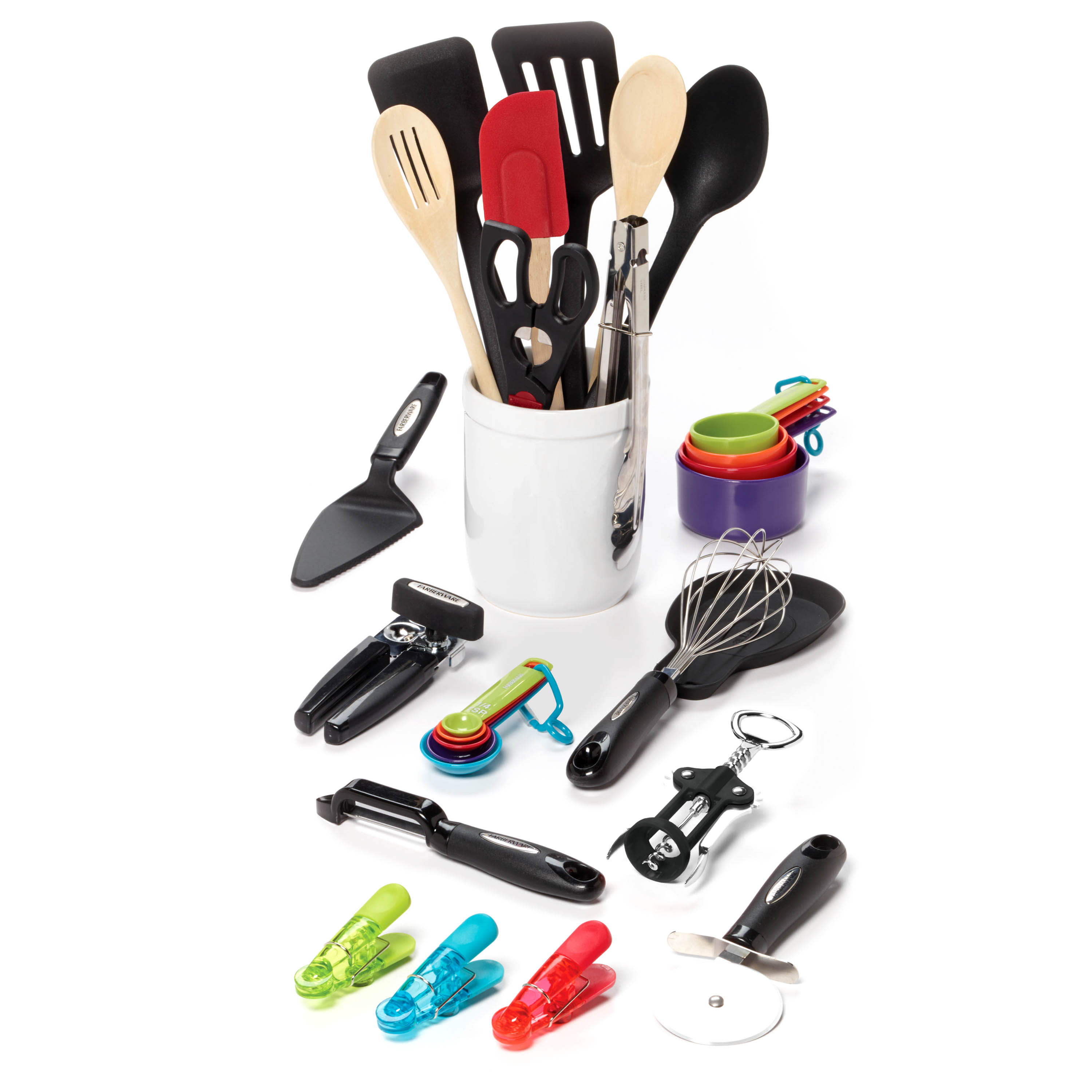 28-piece multicolor kitchen ut - Kitchen Gadgets And Utensils บทวิจารณ์และราคา