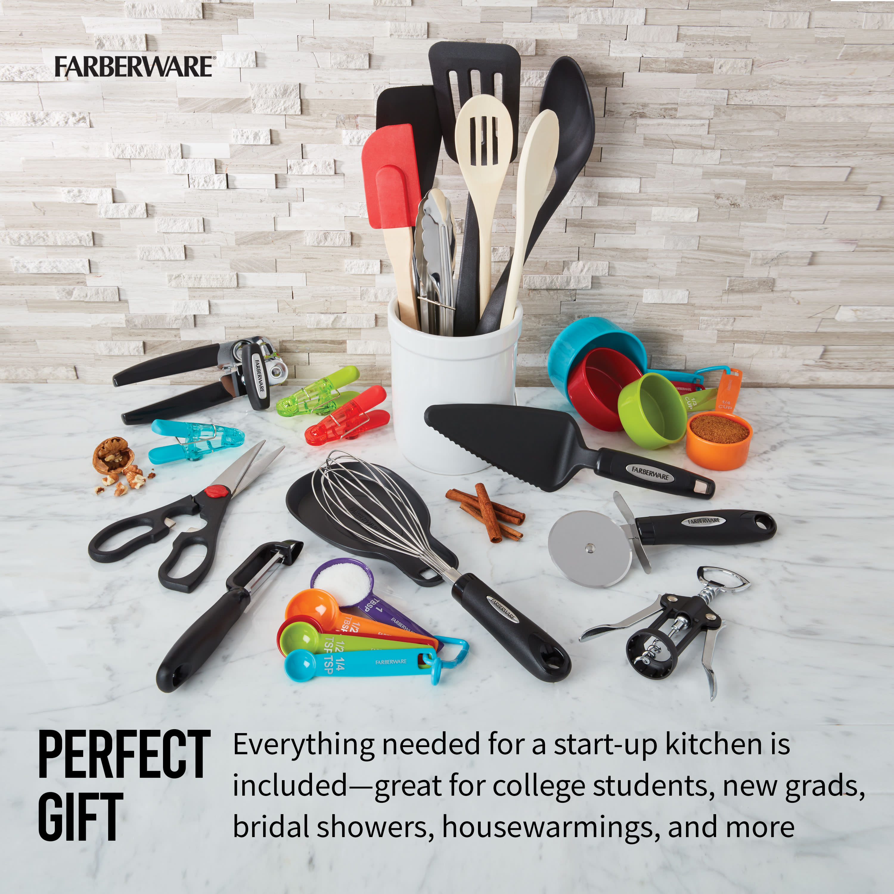 28-piece multicolor kitchen ut - Kitchen Gadgets And Utensils บทวิจารณ์และราคา