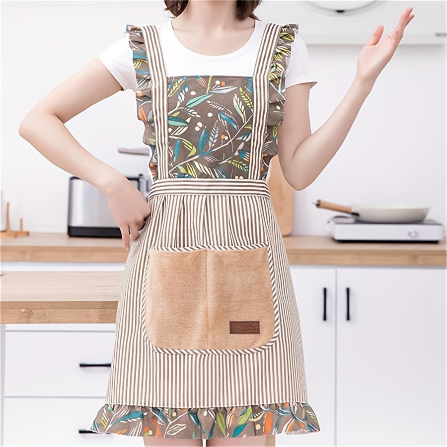 1 kitchen fashion apron, anti- - Kitchen Gadgets Trending บทวิจารณ์และราคา