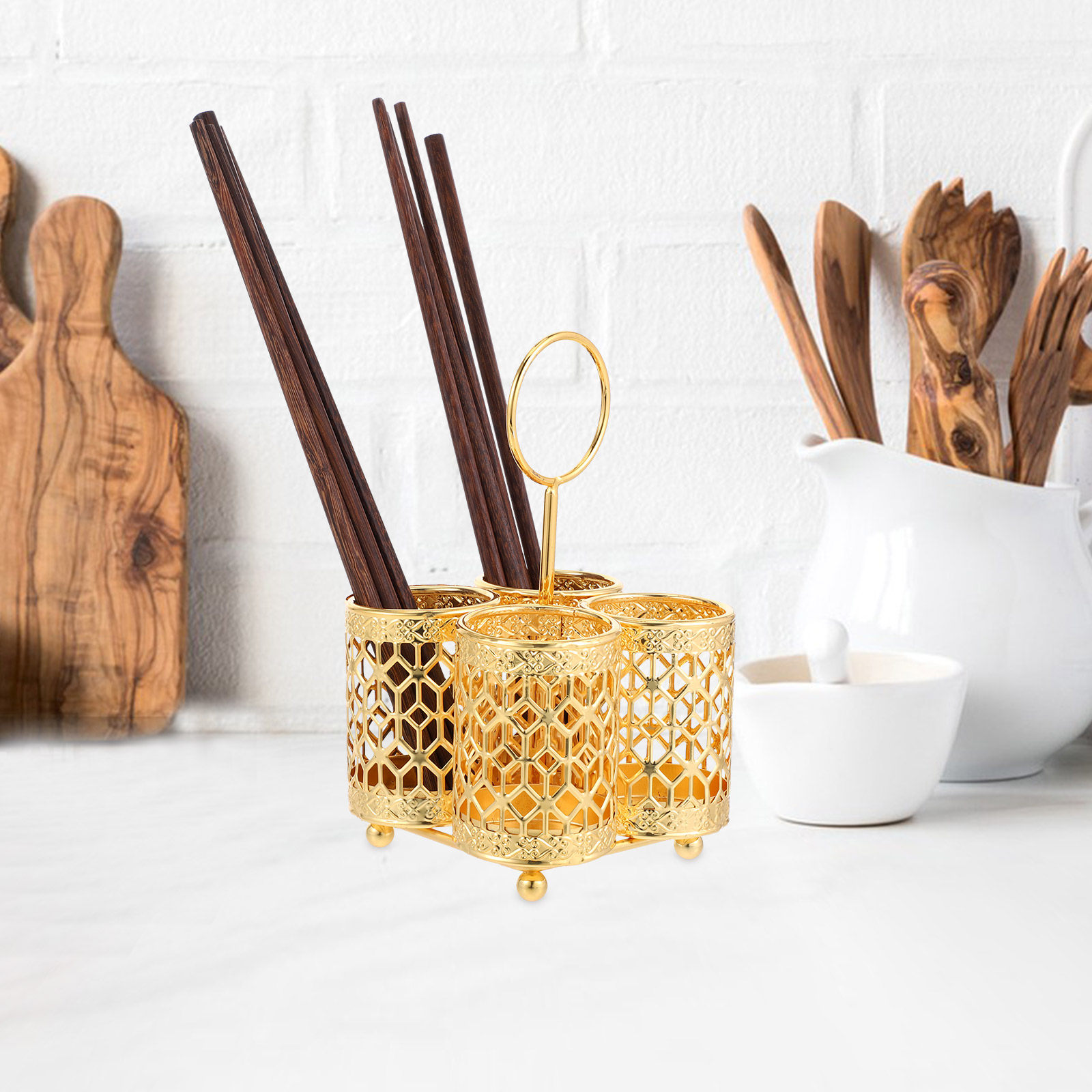 Iron Wall Mounted Chopstick Ho - Kitchen Utensil Holder บทวิจารณ์และราคา