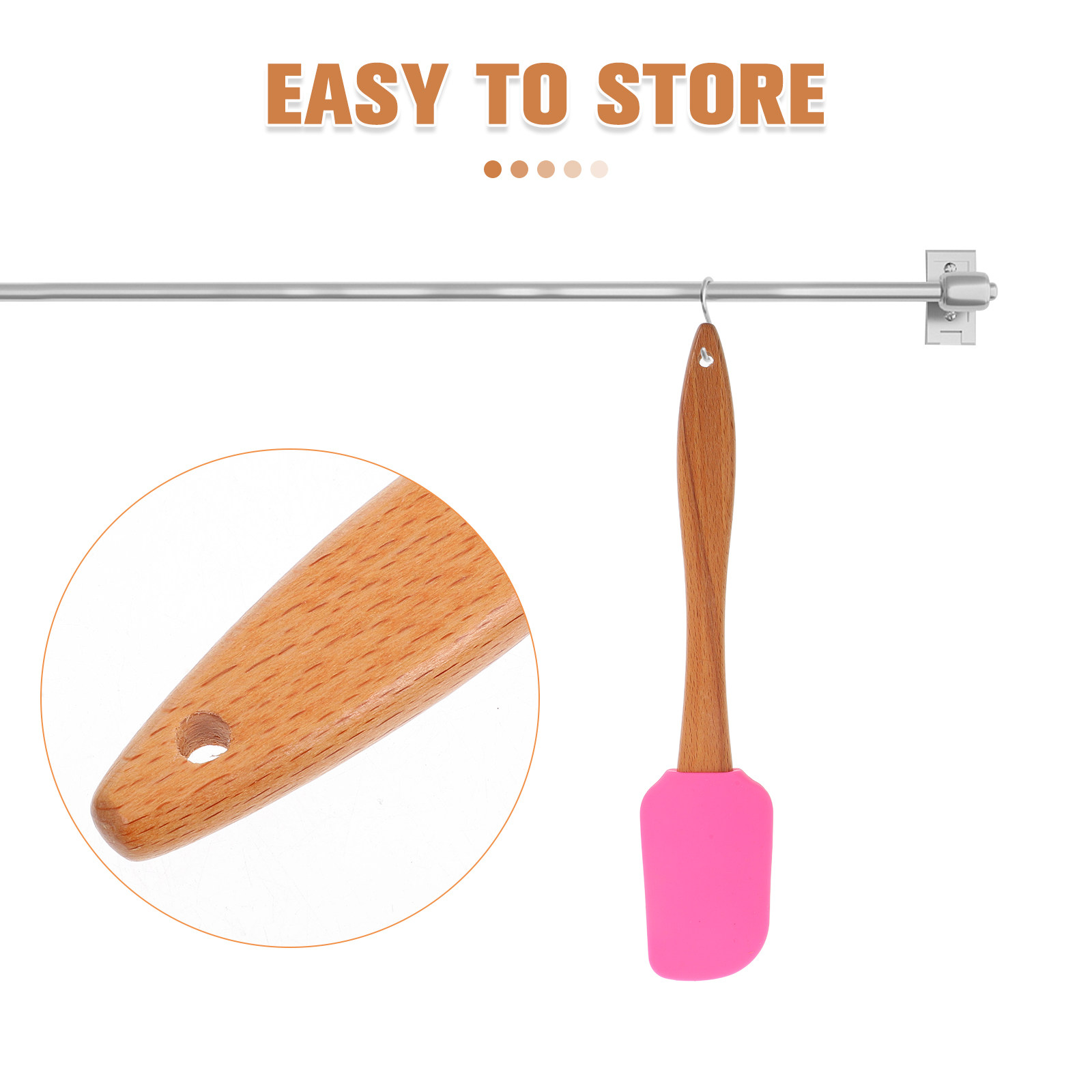 2Pcs Silicone Heart Shaped Spa - Silicone Spatula Set บทวิจารณ์และราคา