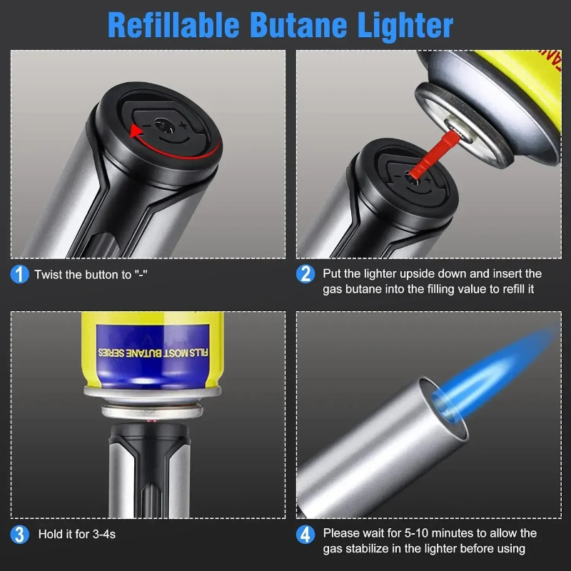 Metal Pen-Style Torch Lighter  - Kitchen Gadgets For Men บทวิจารณ์และราคา