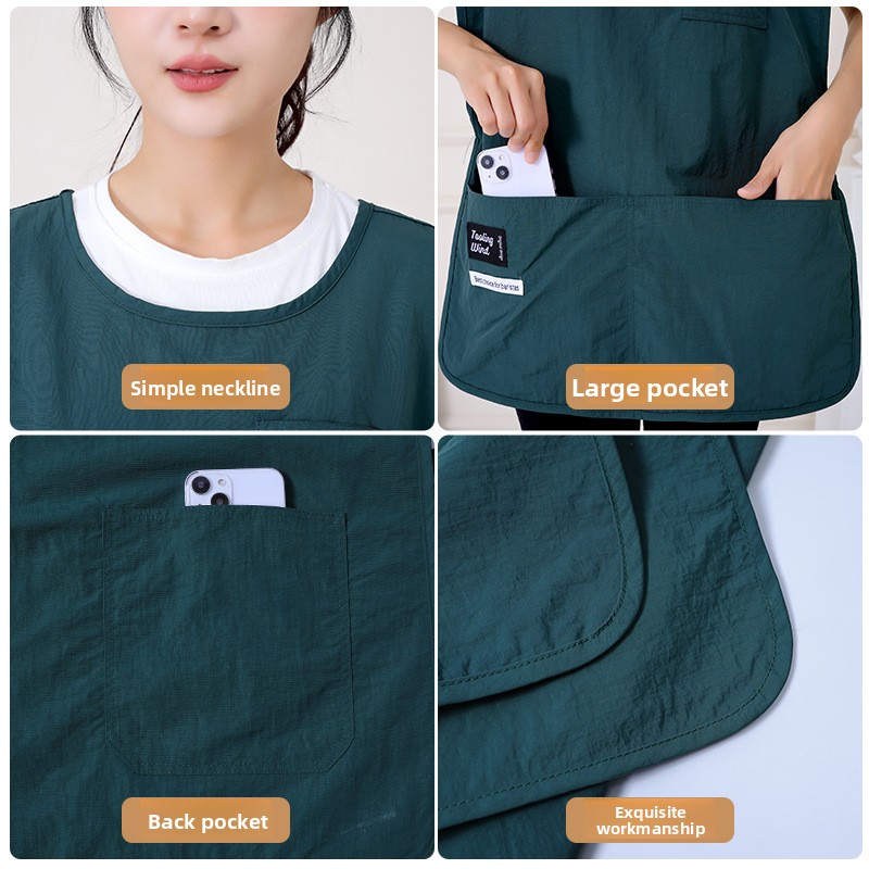 Stylish Bib Apron for Hair Sal - Kitchen Gadgets Trending บทวิจารณ์และราคา