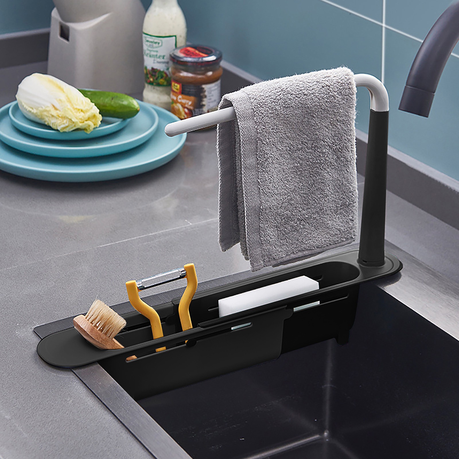 elescopic Sink Shelf Drainer R - Kitchen Gadgets For Seniors บทวิจารณ์และราคา