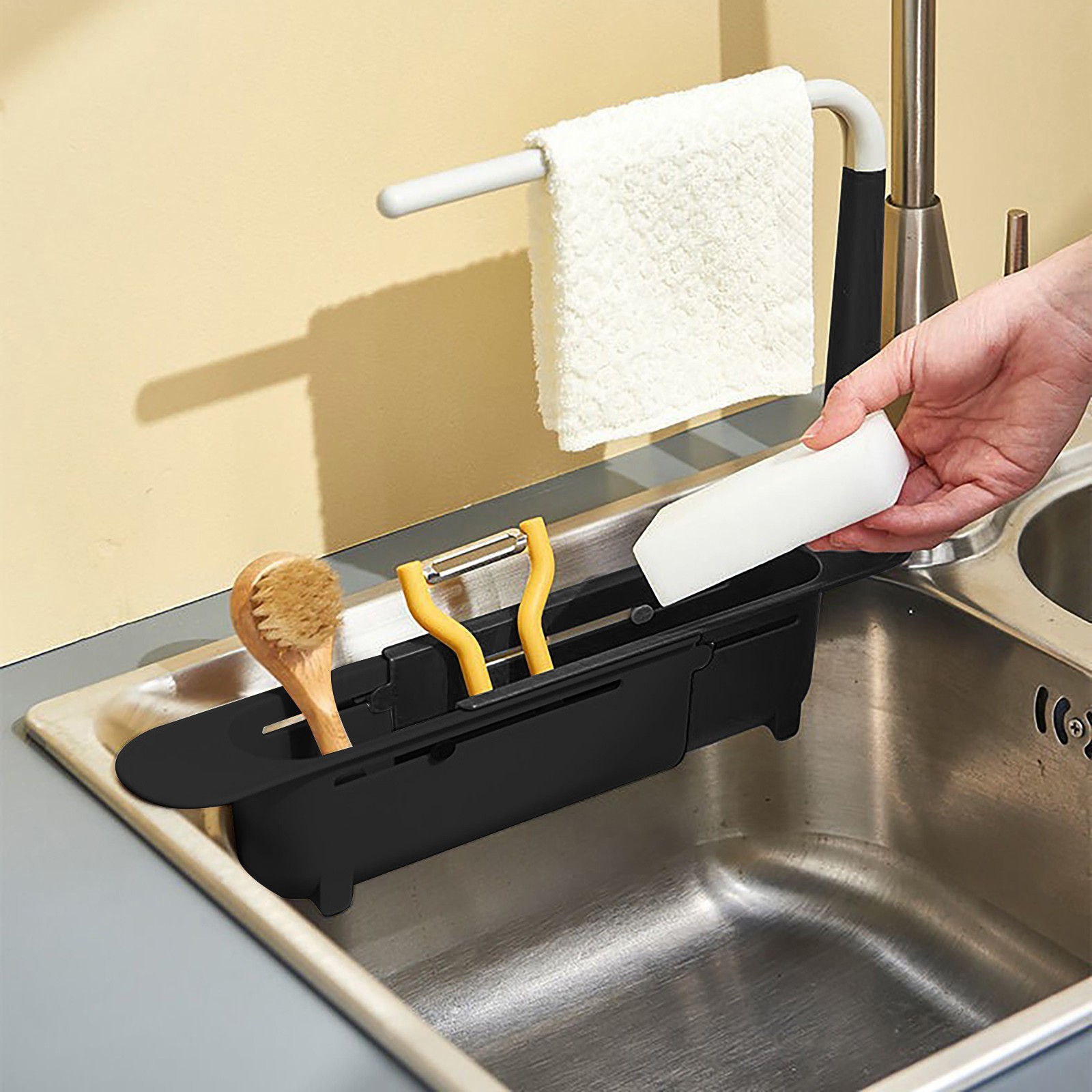 elescopic Sink Shelf Drainer R - Kitchen Gadgets For Seniors บทวิจารณ์และราคา