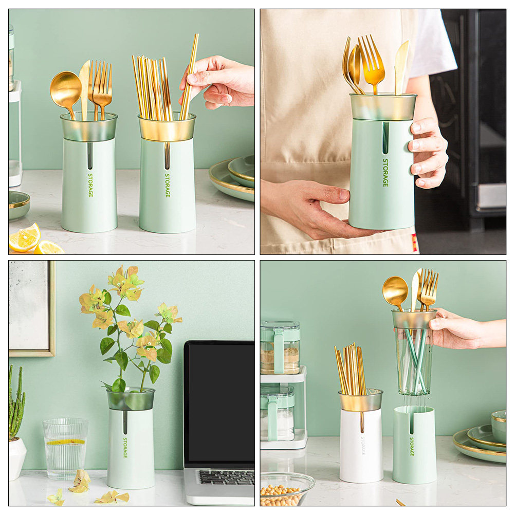 Double-Layer Chopsticks Storag - Kitchen Utensil Holder บทวิจารณ์และราคา