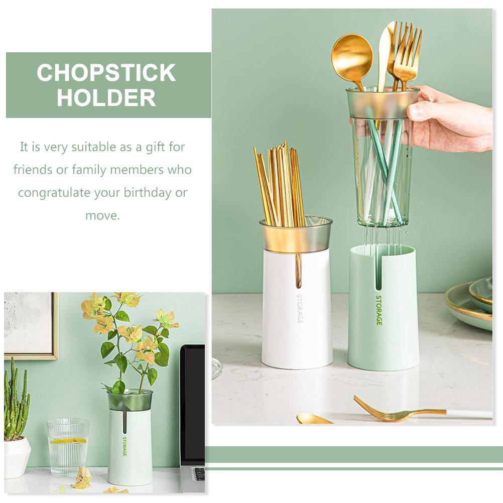 Double-Layer Chopsticks Storag - Kitchen Utensil Holder บทวิจารณ์และราคา