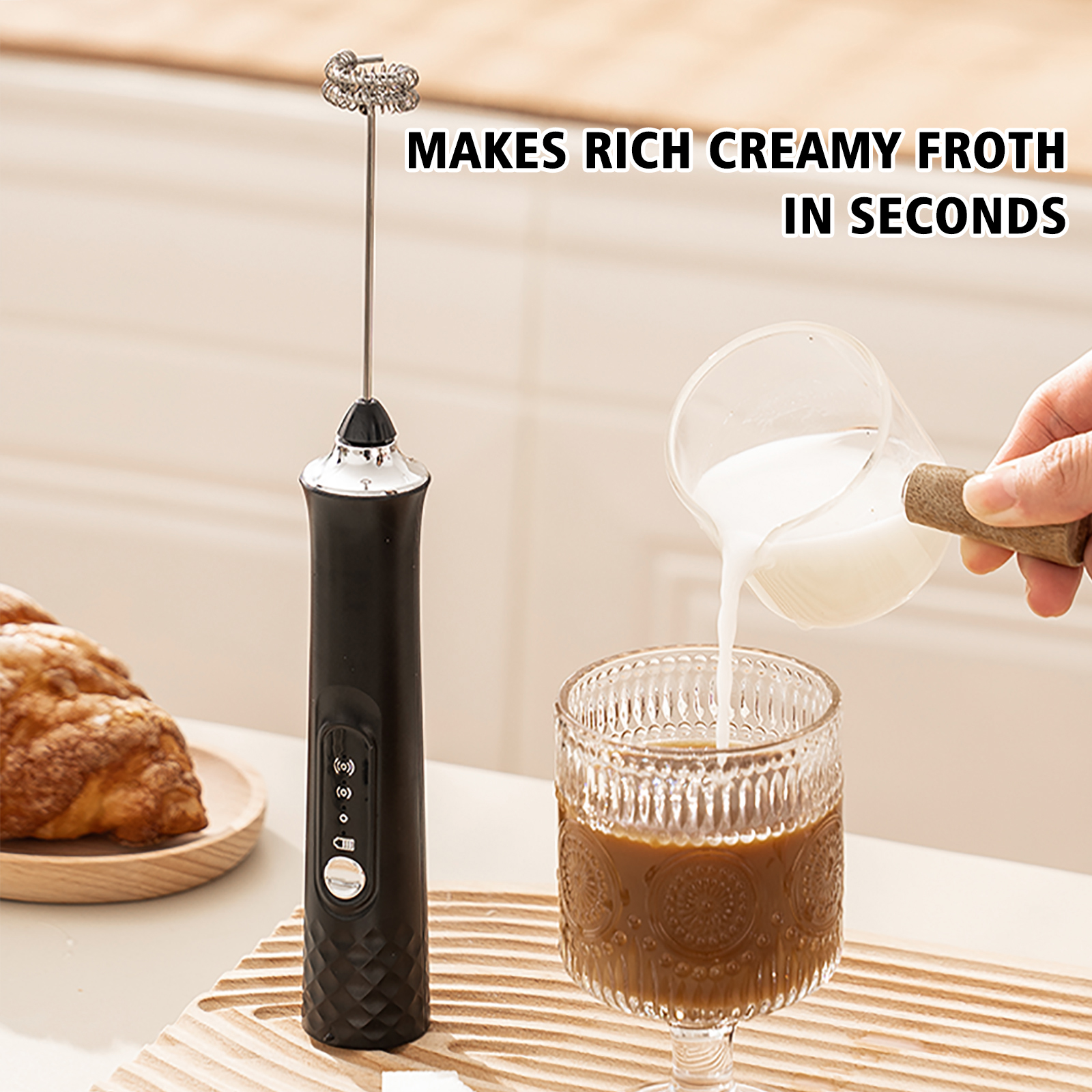 Powerful Electric Milk Frother - Healthy Kitchen Gadgets บทวิจารณ์และราคา