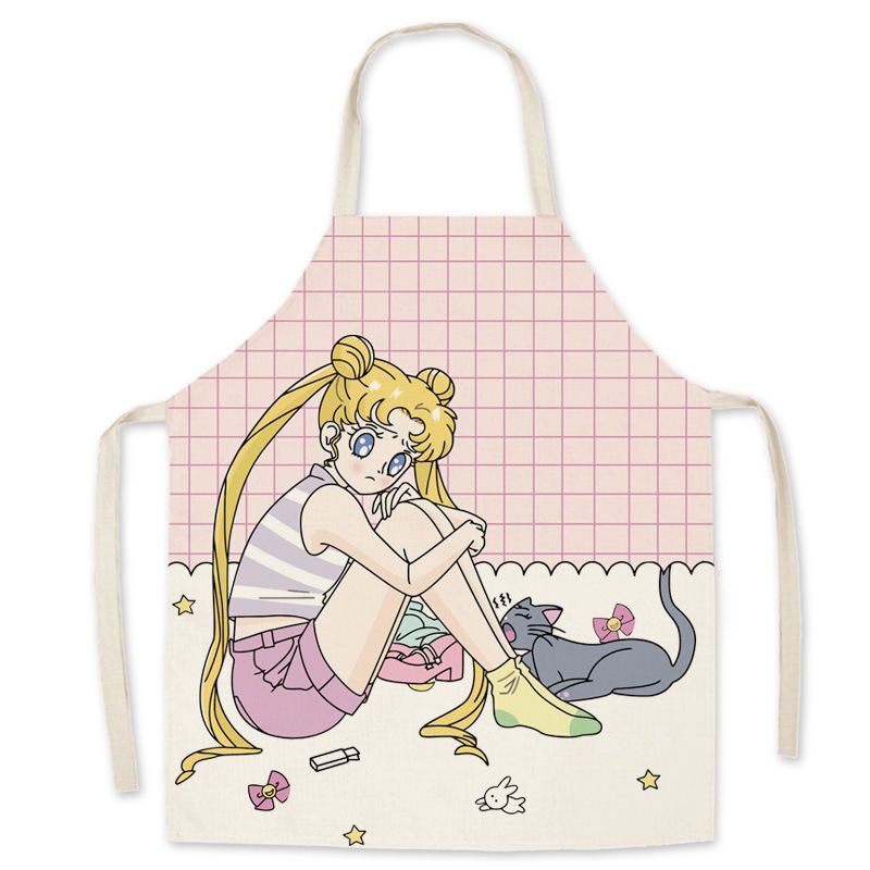 Sailor Moon Apron Cute Cartoon - Kitchen Gadgets Trending บทวิจารณ์และราคา