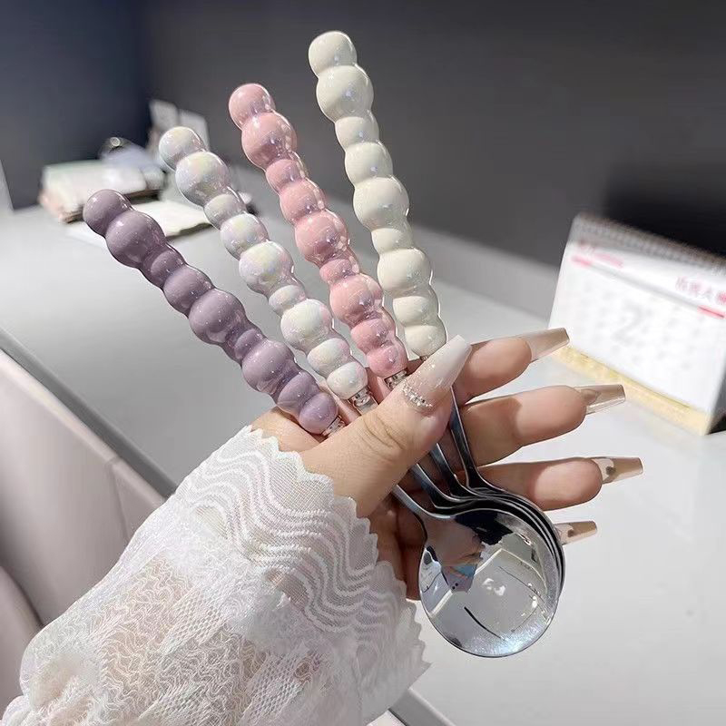 Pearl Handle Spoon Stainless S - Kitchen Gadgets For Seniors บทวิจารณ์และราคา