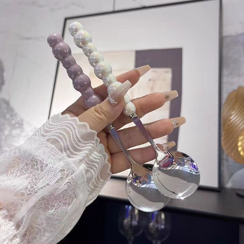 Pearl Handle Spoon Stainless S - Kitchen Gadgets For Seniors บทวิจารณ์และราคา