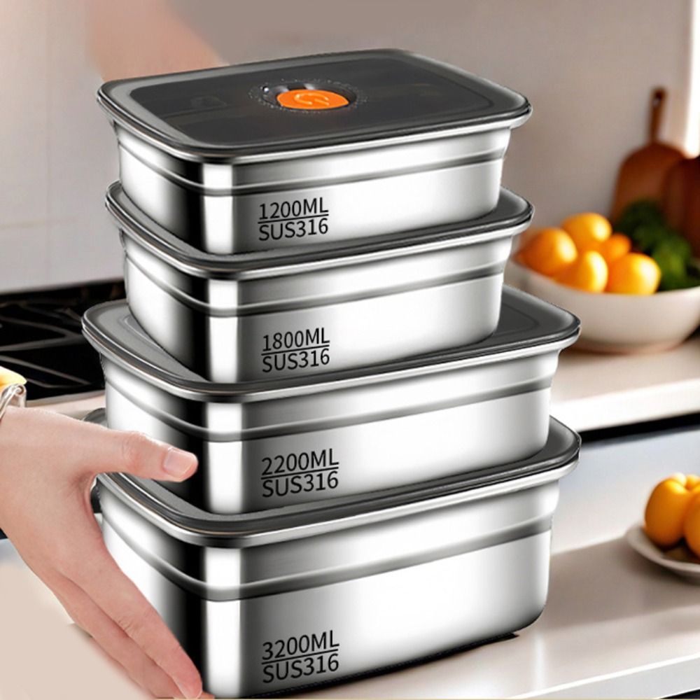 Stainless Steel Lunch Box Bent - Kitchen Gadgets For Seniors บทวิจารณ์และราคา
