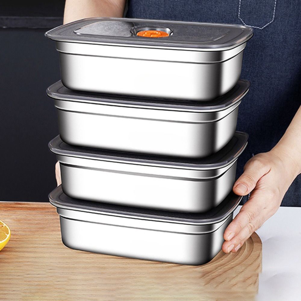 Stainless Steel Lunch Box Bent - Kitchen Gadgets For Seniors บทวิจารณ์และราคา