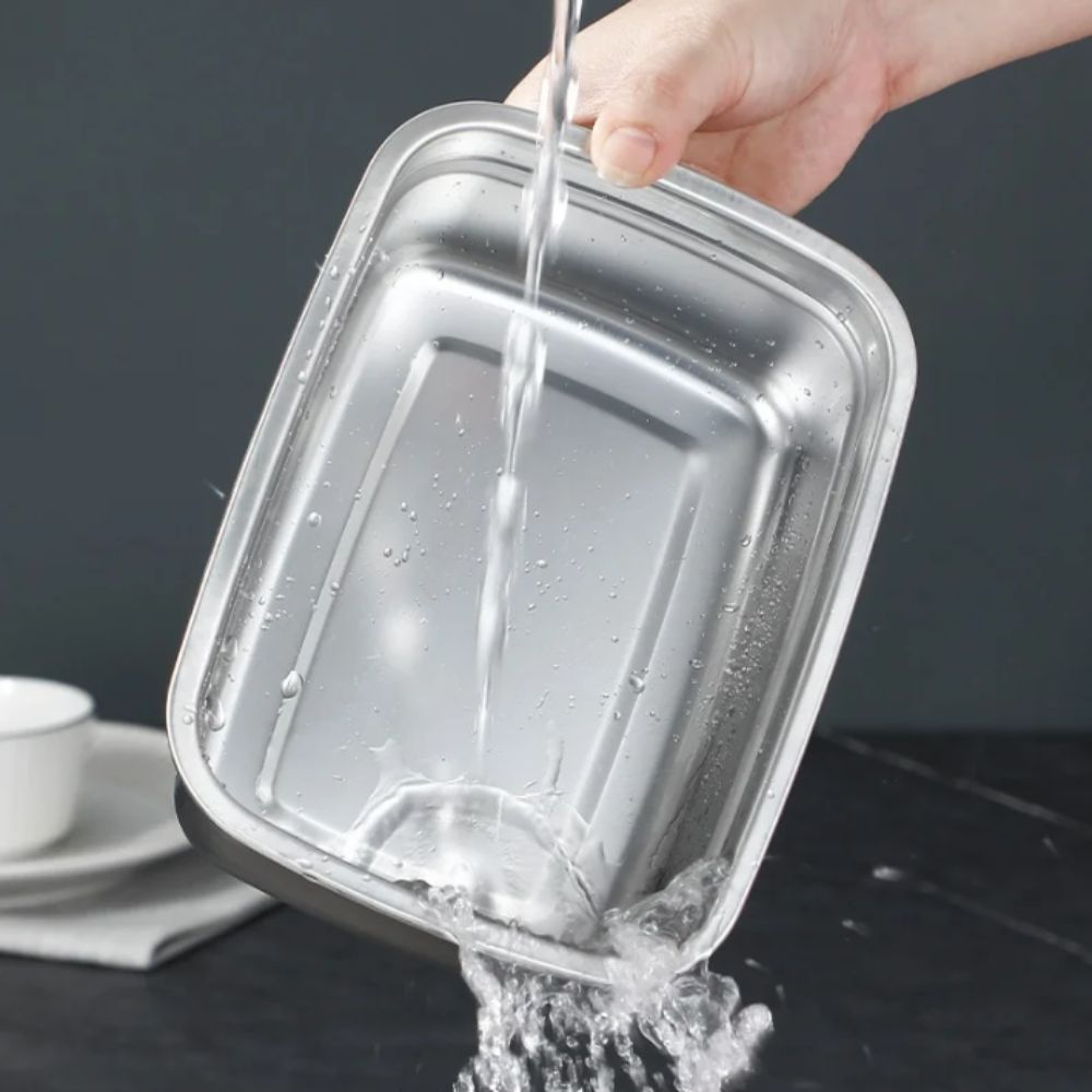 Stainless Steel Lunch Box Bent - Kitchen Gadgets For Seniors บทวิจารณ์และราคา