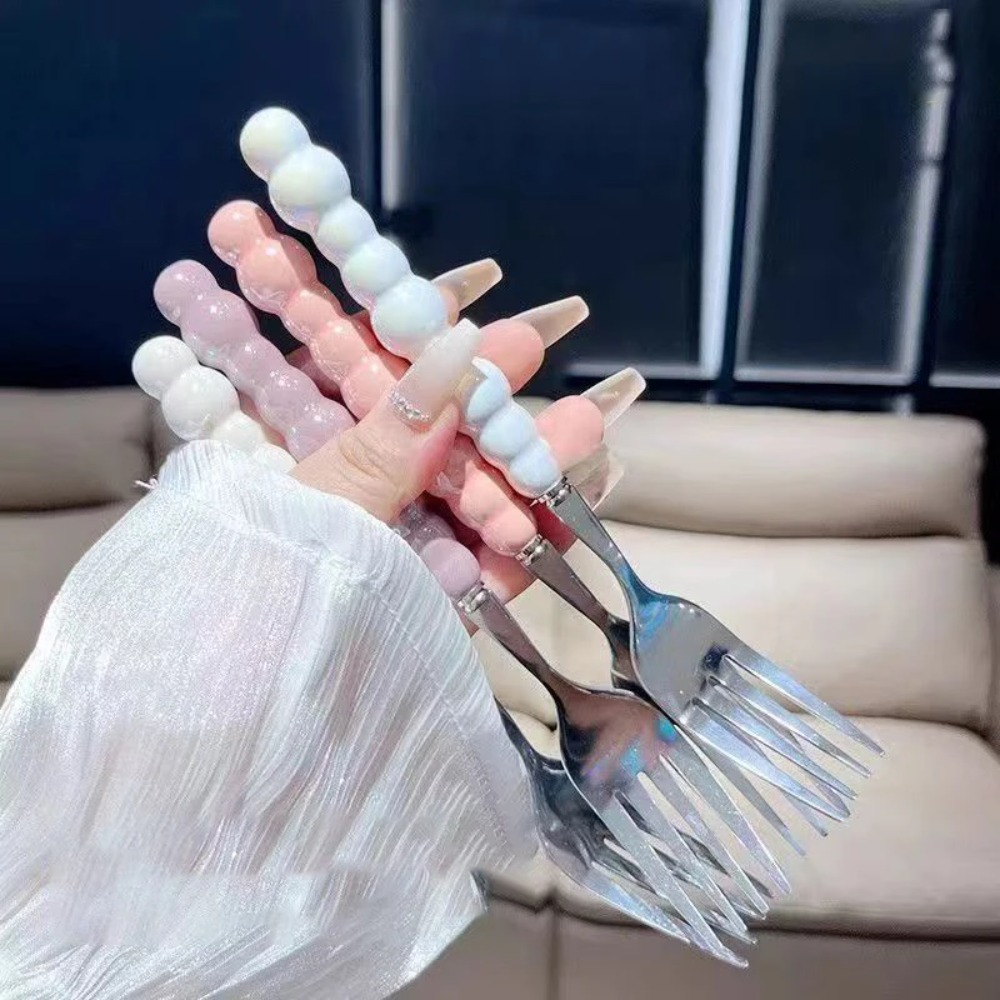 Pearl Handle Fork for Dessert  - Kitchen Gadgets For Seniors บทวิจารณ์และราคา