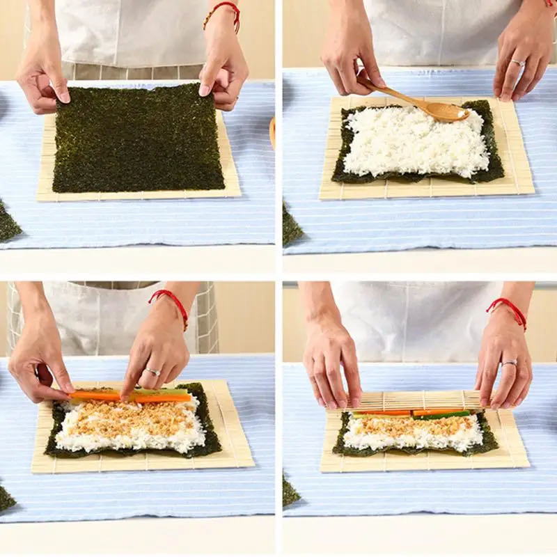 DIY Bamboo Sushi Maker Rolling - Kitchen Gadgets For Seniors บทวิจารณ์และราคา