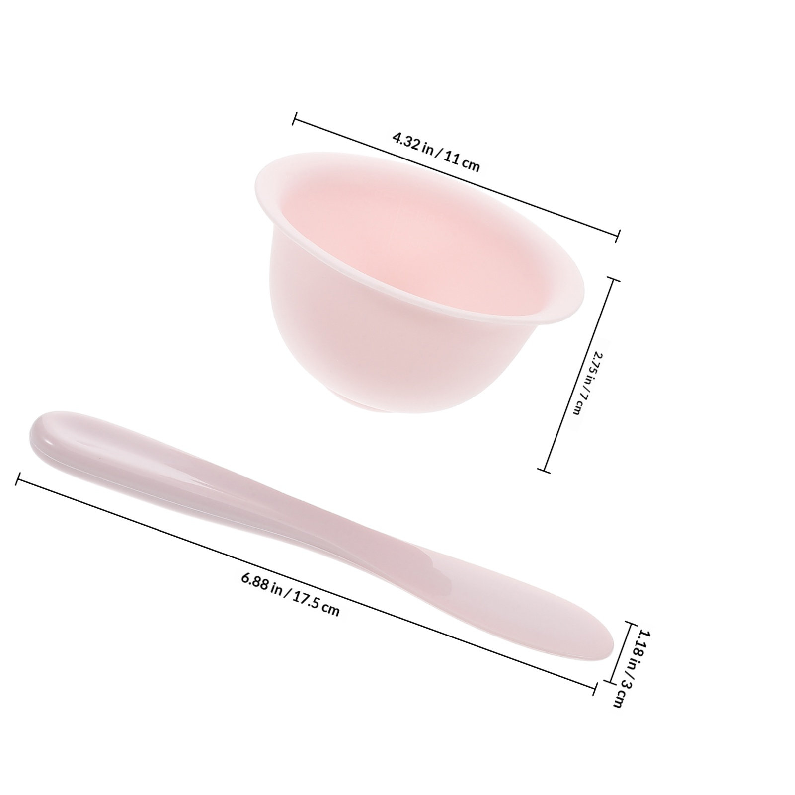 1Set Silicone Face Mask Bowl a - Silicone Spatula Set บทวิจารณ์และราคา