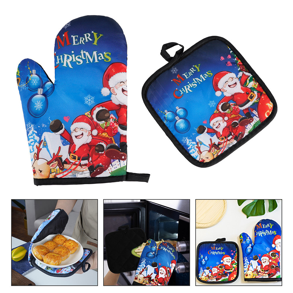 Heat Resistant Gloves Xmas Glo - Kitchen Gadgets Xmas Gifts บทวิจารณ์และราคา