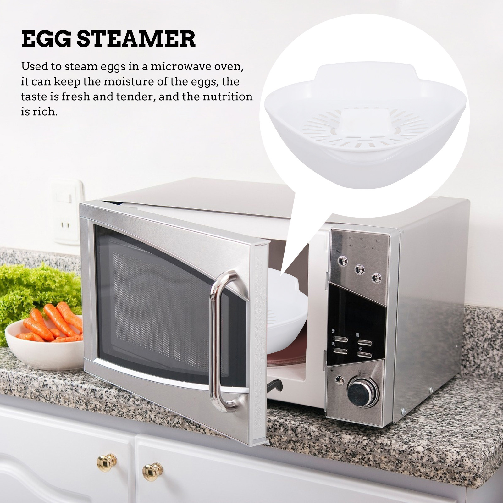 1Pcs Egg Steamer Microwave Kit - Kitchen Gadgets Store บทวิจารณ์และราคา