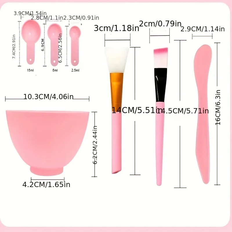 Face Mask Mixing Bowl Set, 7 I - Silicone Spatula Set บทวิจารณ์และราคา