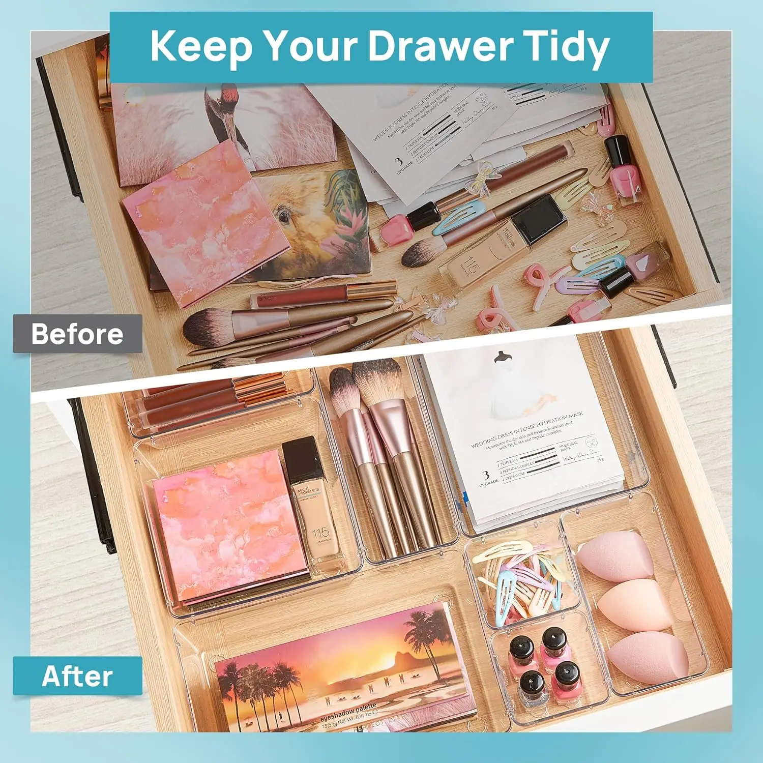 25 PCS Clear Plastic Drawer Or - Kitchen Gadgets And Utensils บทวิจารณ์และราคา