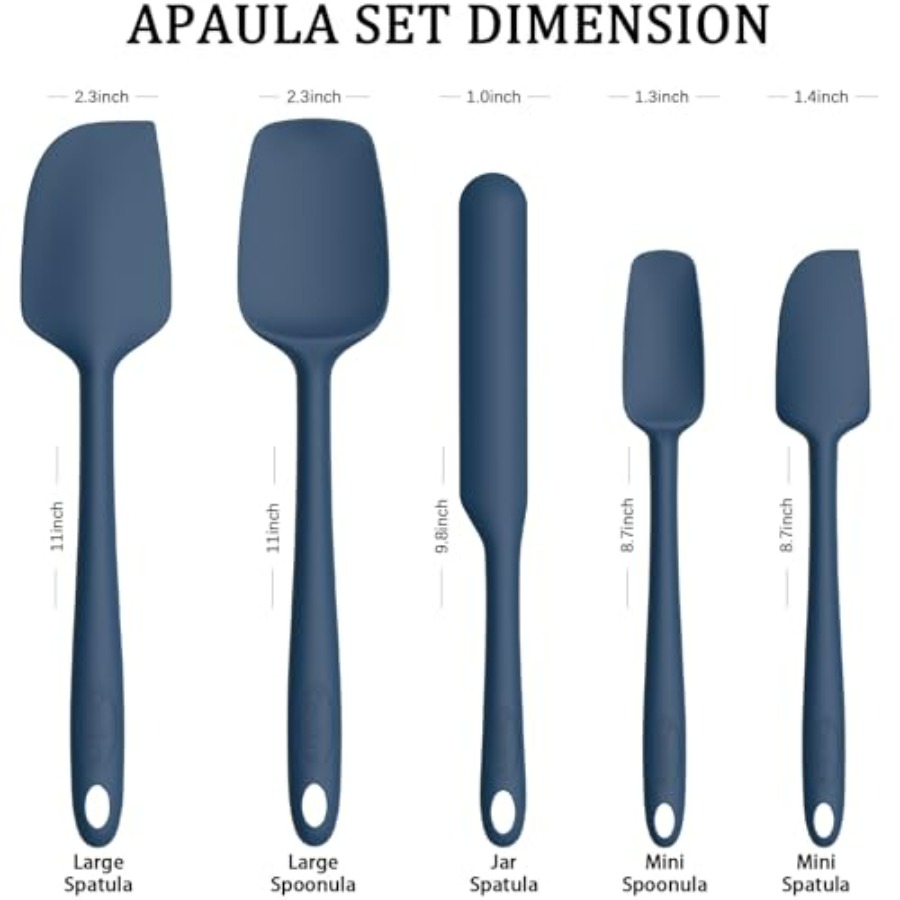 Silicone Spatula Set of 5, Hig - Silicone Spatula Set บทวิจารณ์และราคา