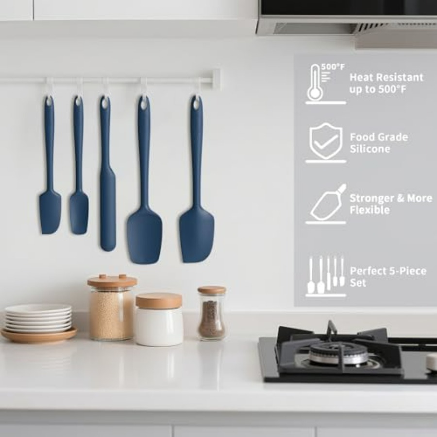Silicone Spatula Set of 5, Hig - Silicone Spatula Set บทวิจารณ์และราคา